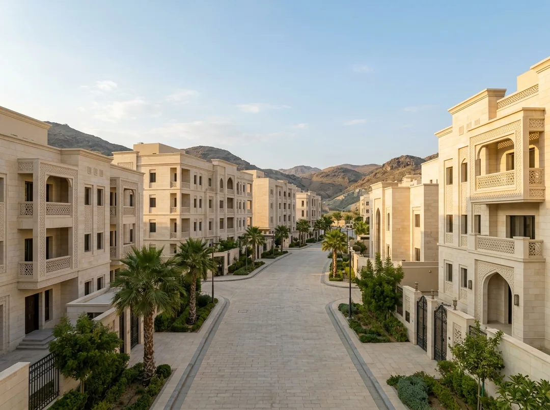 مبانٍ سكنية وفلل عائلية حديثة في أحياء مكة المكرمة